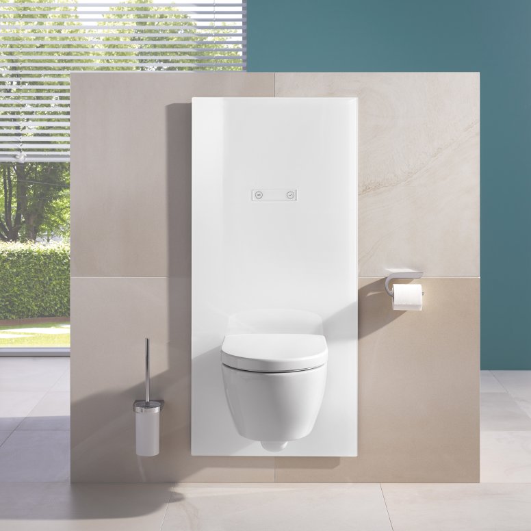 Height-adjustable WC module