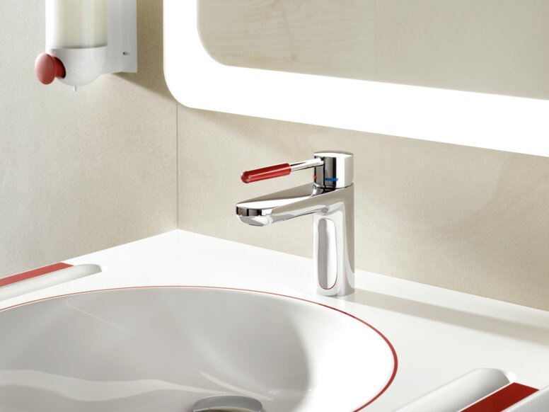 Dementia washbasin and tap